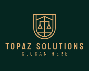 Gold Scale Law  logo design