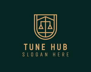 Gold Scale Law  logo design