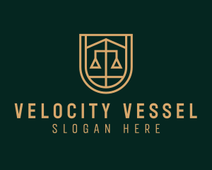 Gold Scale Law  logo design