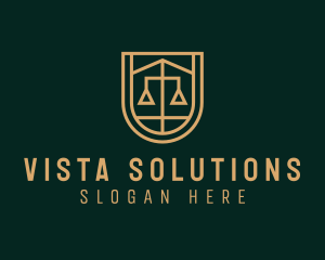 Gold Scale Law  logo design