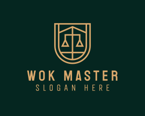 Gold Scale Law  logo design