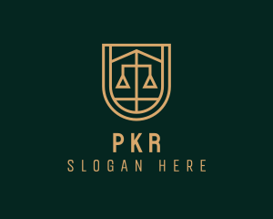 Gold Scale Law  logo design