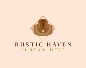 Western Cowboy Hat logo design