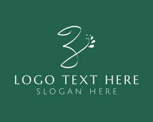 Yoga - Floral Garden Letter Z logo design