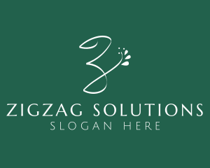 Floral Garden Letter Z logo design