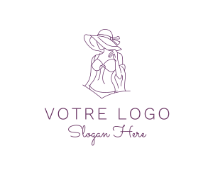 Beautiful - Beautiful Sexy Lady logo design