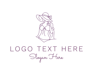 Pageant - Beautiful Sexy Lady logo design