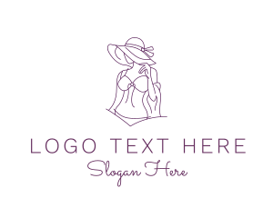 Beautiful Sexy Lady Logo