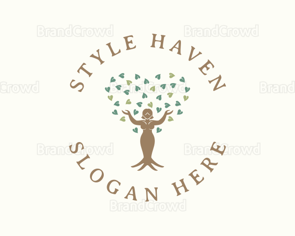 Organic Woman Tree Logo