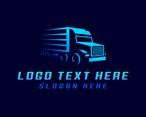 Towing Truck - Truck Transportation Delivery logo design