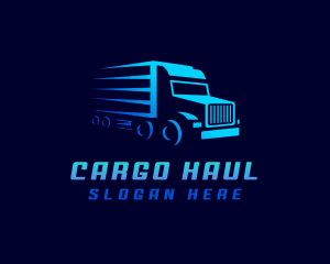 Truck Transportation Delivery logo design