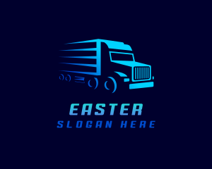 Distribution - Truck Transportation Delivery logo design