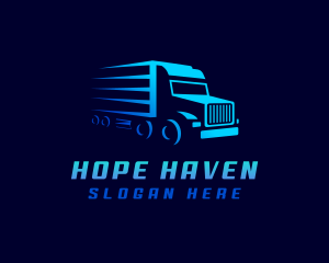 Movers - Truck Transportation Delivery logo design