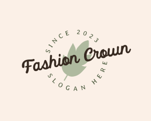 Fashion Spa Leaf logo design