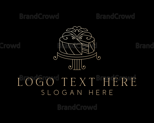 Elegant Wedding Cake Logo