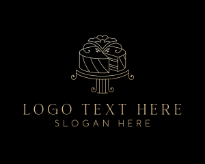 Wedding - Elegant Wedding Cake logo design