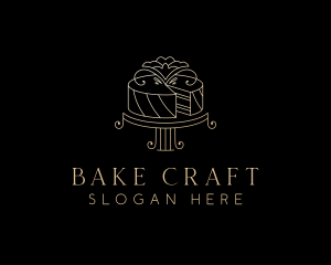 Elegant Wedding Cake logo design