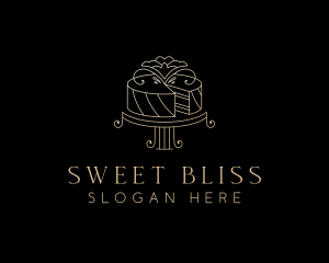 Elegant Wedding Cake logo design