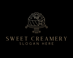 Elegant Wedding Cake logo design