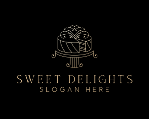 Elegant Wedding Cake logo design