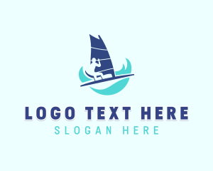 Oars - Wind Surfing League logo design