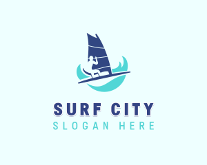 Wind Surfing League logo design