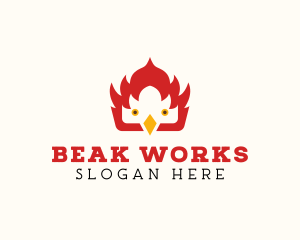 Beak - Fire Bird Poultry logo design