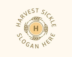 Agricultural Grain Wheat logo design