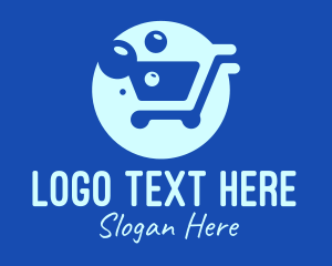 Procurement - Blue Bubble Shopping Cart logo design