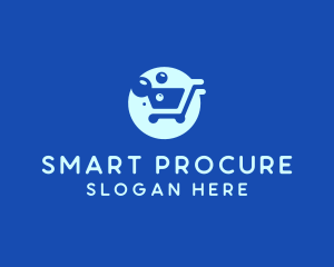 Procurement - Bubble Shopping Cart logo design
