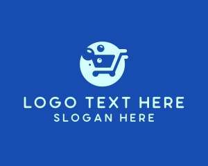 Retailer - Bubble Shopping Cart logo design
