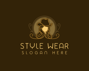 Female Hat Fashion logo design