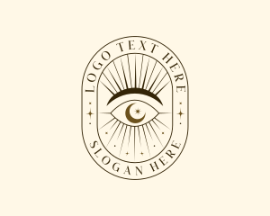 Astrology - Mystical Eye Boho logo design