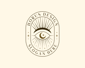 Horus - Mystical Eye Boho logo design