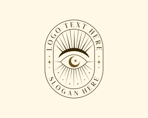 Horus - Mystical Eye Boho logo design