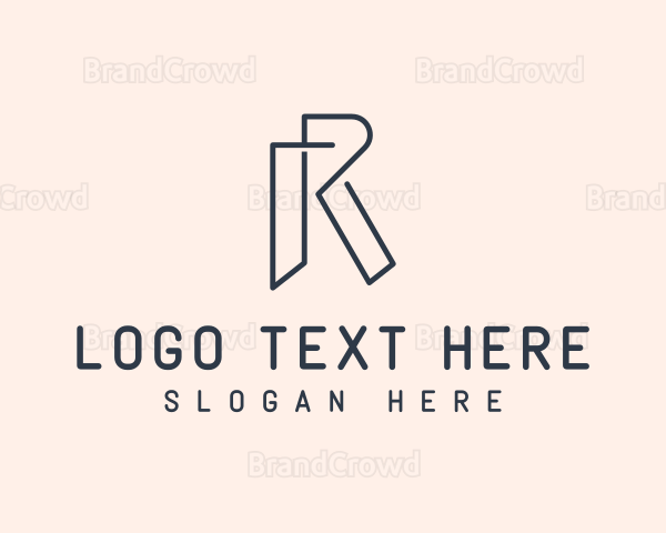 Stylish Hotel Brand Letter R Logo