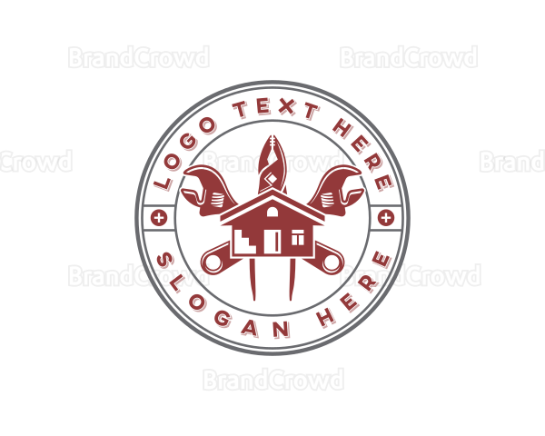 Handyman House Tools Logo