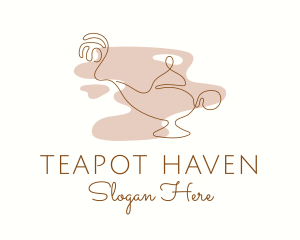 Teapot - Teapot Crochet Decoration logo design