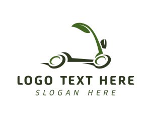 Wheel - Fast Natural Scooter logo design