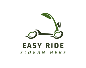 Commute - Fast Natural Scooter logo design