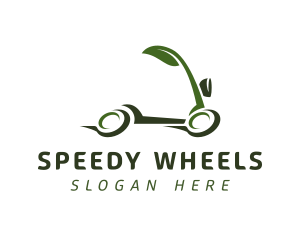 Scooter - Fast Natural Scooter logo design