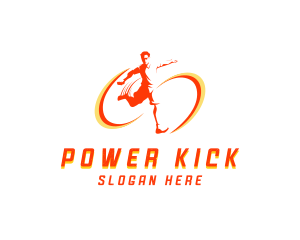 Football Kick Sports logo design