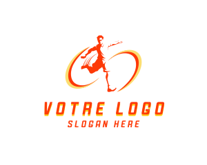 Capoeira - Football Kick Sports logo design