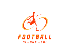 Football Kick Sports logo design