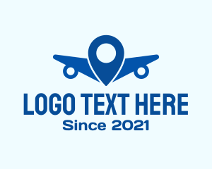 Aeroplane - Aircraft Wing Locator logo design