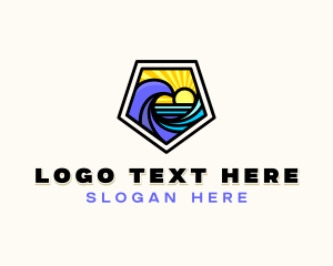 Coast - Surfing Beach Resort logo design