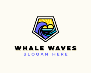 Surfing Beach Resort logo design