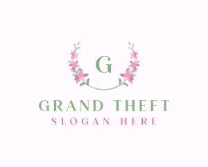 Floral Wreath Flower Logo