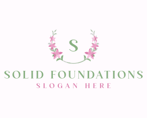 Floral Wreath Flower Logo