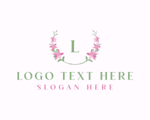 Floral Wreath Flower Logo